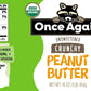 Once Again Organic Crunchy Peanut Butter, 16Oz - Lightly Salted, Unsweetened - Usda Organic, Gluten Free Certified, Vegan, Kosher - Glass Jar - Case Pack Of 12