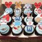 Rssta i Nurse Cupcake Toppers 24 Pack - Glitter Paper Picks for Nursing Graduation Party, Design 5
