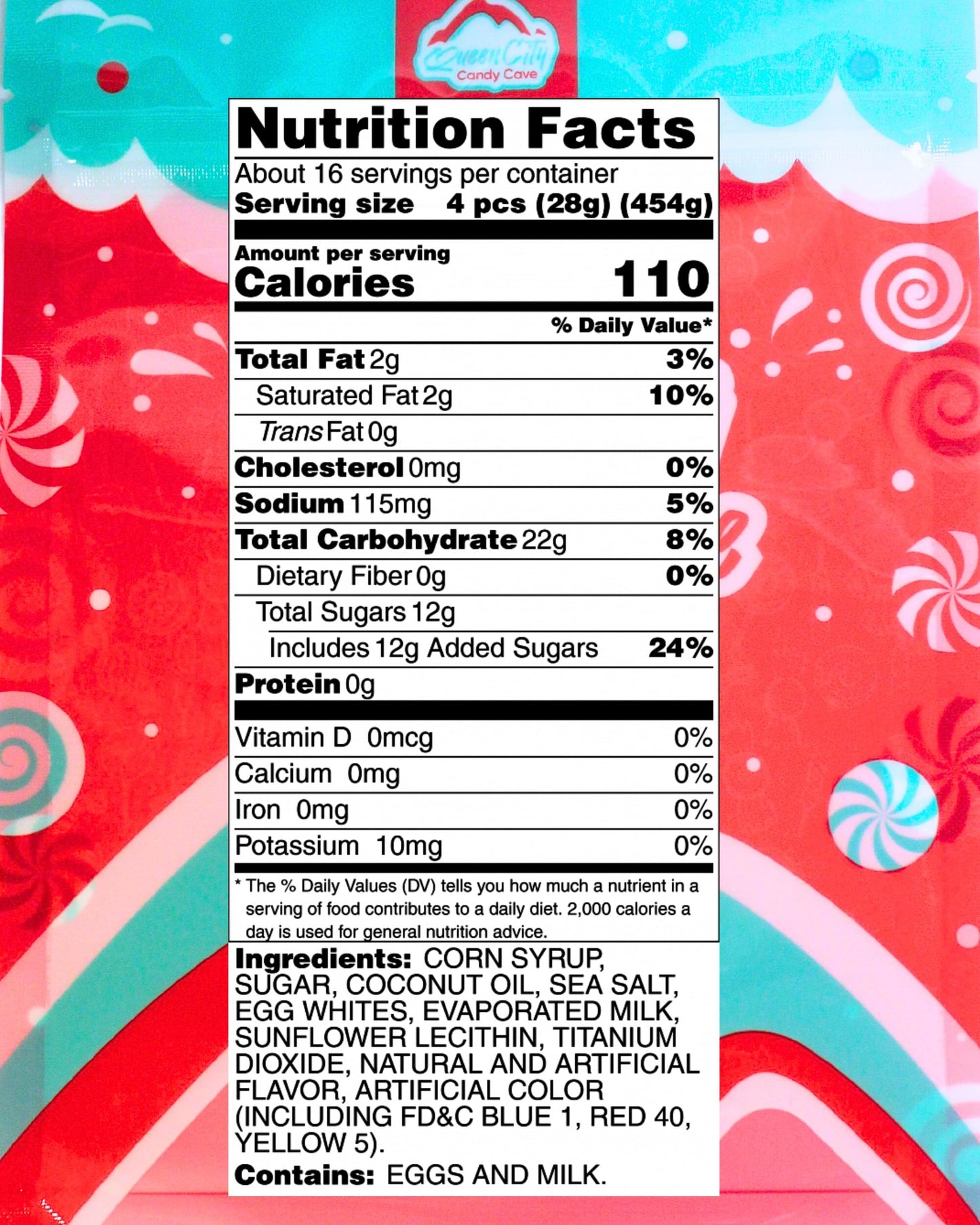 Frosted Cupcake Salt Water Taffy - Individually Wrapped Assorted Flavors - Old Fashion Saltwater Taffy Candy Bulk, By Queen City
