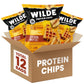 WILDE Protein Chips Chicken & Waffles, High Protein Snacks for Adults, Keto Chips, Gluten Free, Low Carb Snack Box Made with Rea