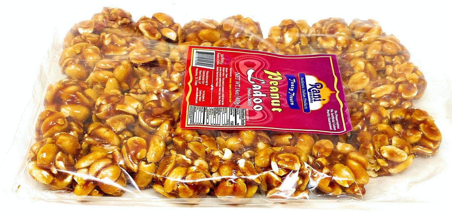 Rani Peanut Ladoo (Round Peanut Brittle Candy) 7Oz (200G) X Pack Of 4 ~ All Natural | Vegan | No Colors | Gluten Friendly | Indi