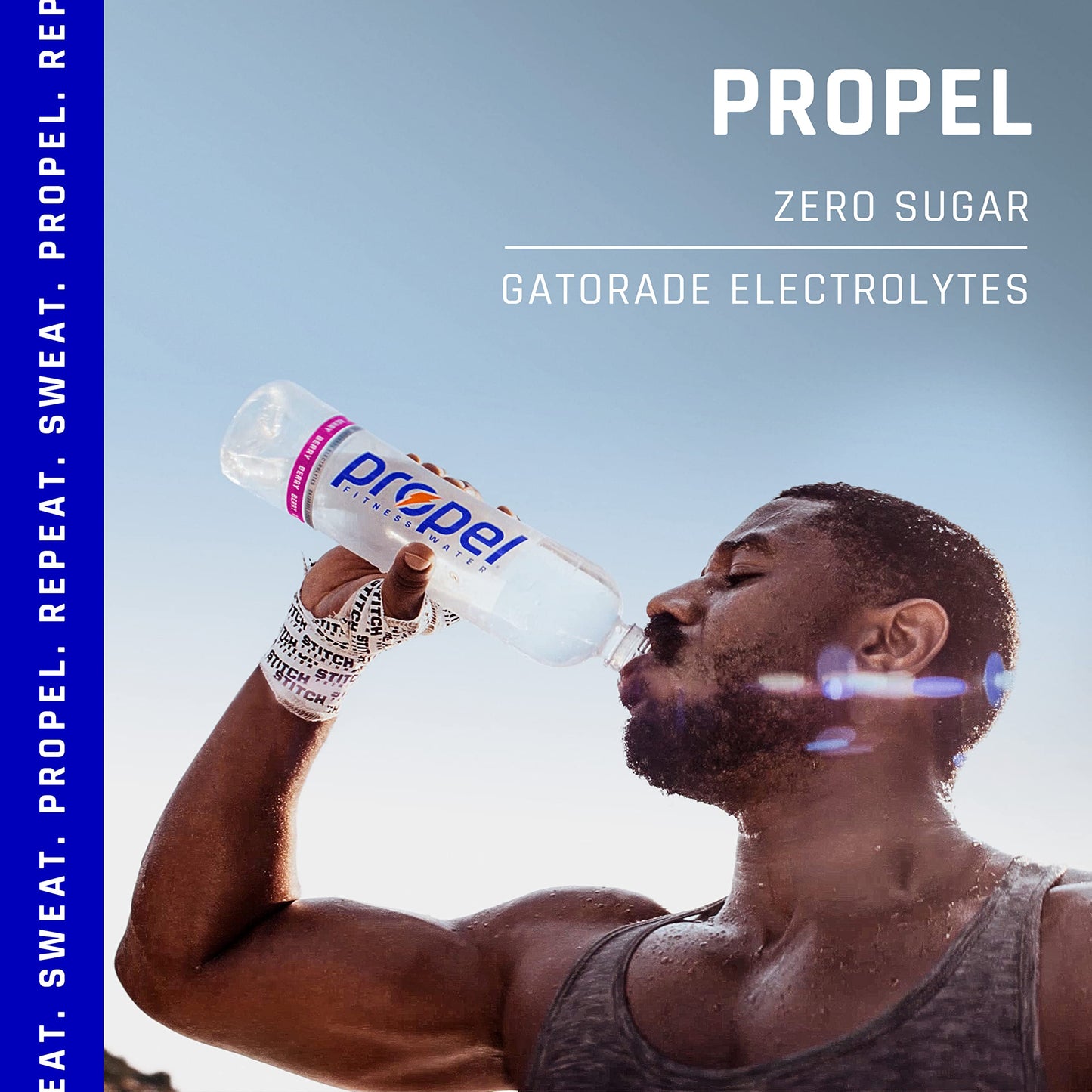 Propel, Kiwi Strawberry, Zero Calorie Sports Drinking Water with Electrolytes and Vitamins C&E, 16.9 Fl Oz (Pack of 12) - Packag
