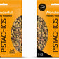 Wonderful Pistachios No Shells, Honey Roasted, 11 Ounce Bag, Protein Snack, Gluten Free, On-the Go Snack (Pack of 2)