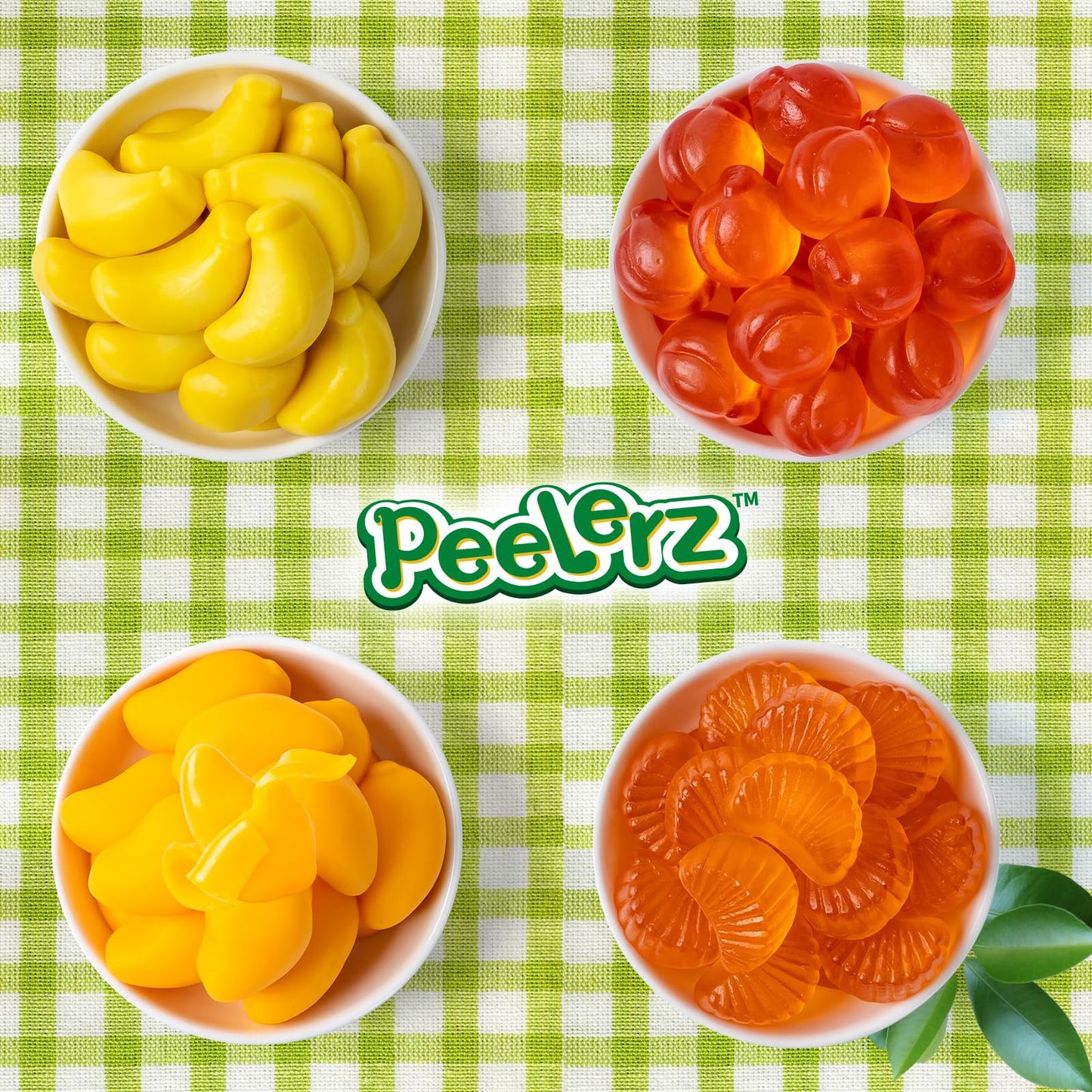 Amos Peelerz Gummy Variety Pack - 4 Individual Packs In Mango, Orange, Peach & Banana Flavors Treats