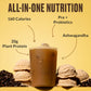 VitaHustle ONE Protein Coffee - Superfood Meal Replacement Powder  Plant Based Protein Shake Powder  Vegan. Superfoods  Vitamins  Ashwagandha  Functional Mushroom Blend (Cafe Latte) 15 Servings