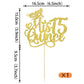 Rssta i Cake Topper, Mis Quince 15, Glitter Design 3 Gold, Cardstock, Happy 15th Birthday Party Decorations