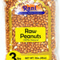 Rani Peanuts, Raw Whole With Skin (Uncooked, Unsalted) 48Oz (3Lbs) 1.36Kg Bulk ~ All Natural | Vegan | Gluten Friendly | Fresh Product Of Usa ~ Spanish Grade Groundnut / Red-Skin