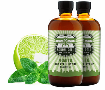 Barrel Roll Bar Essentials Mojito Cocktail Kit - All-Natural Drink Mix - 2 x 8 Fl Oz