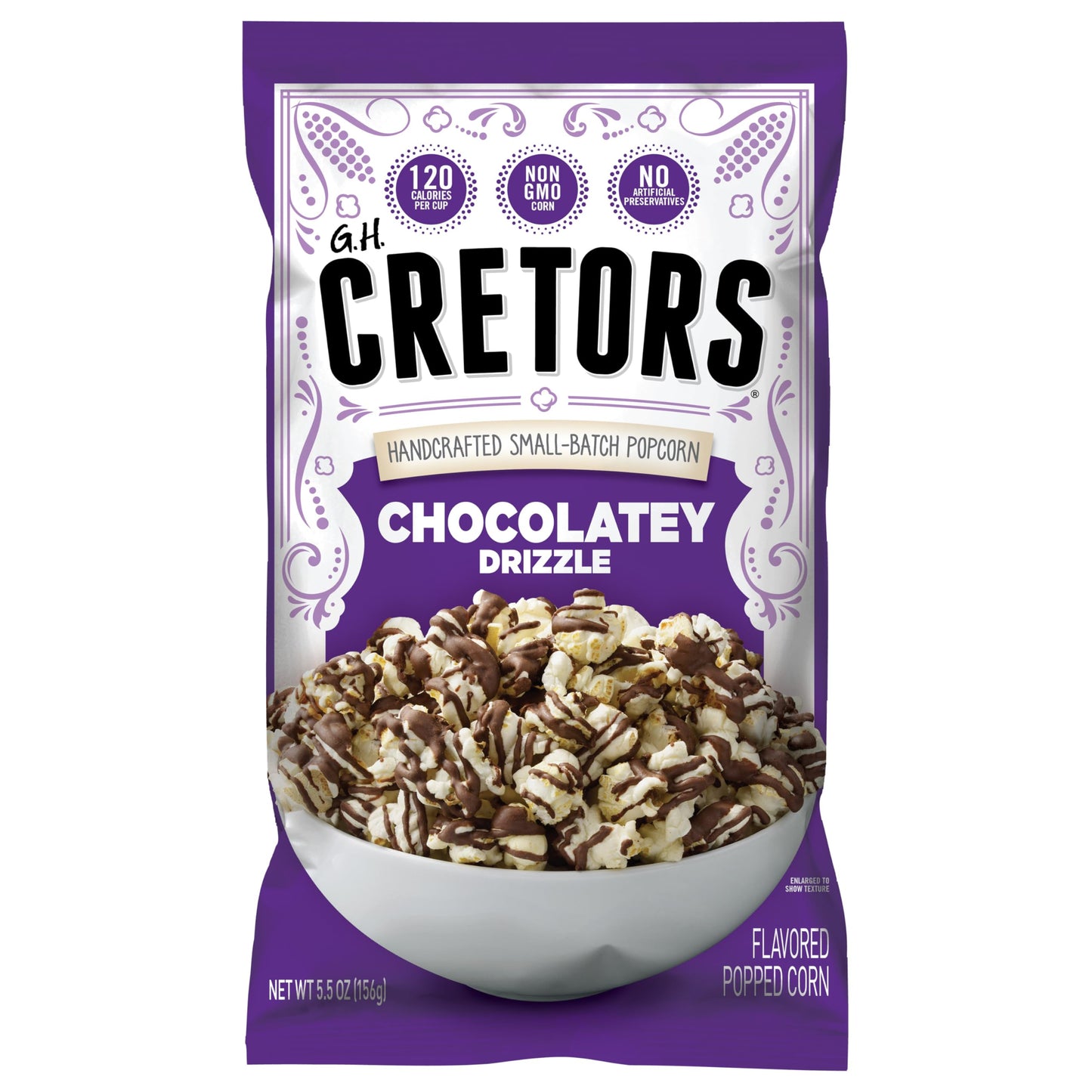 G.H. Cretors Popcorn Dark Chocolately Drizzle, 12 Pack, 5.5 Ounce