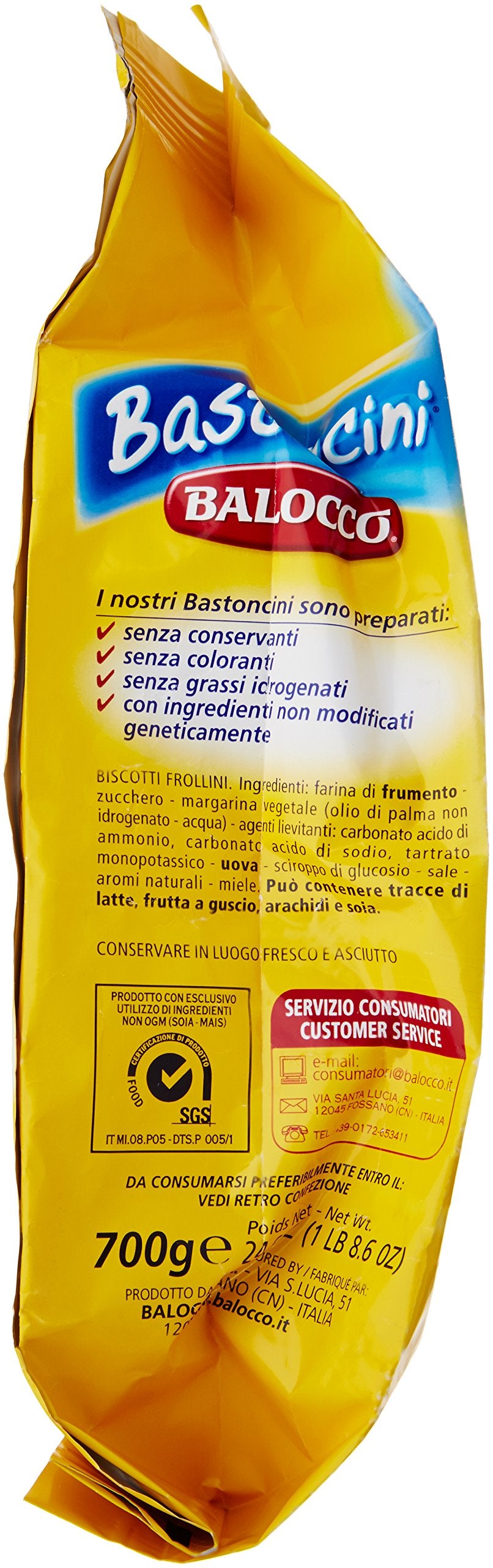 Balocco Bastoncini Cookies - 24.6 Ounce