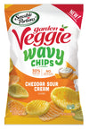 Sensible Portions Garden Veggie Wavy Cheddar Sour Cream Chips, 6 oz
