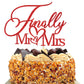 Alewoaly Cake Topper, Mr & Mrs Wedding Anniversary Decorations, Red, Cardboard, Model HD