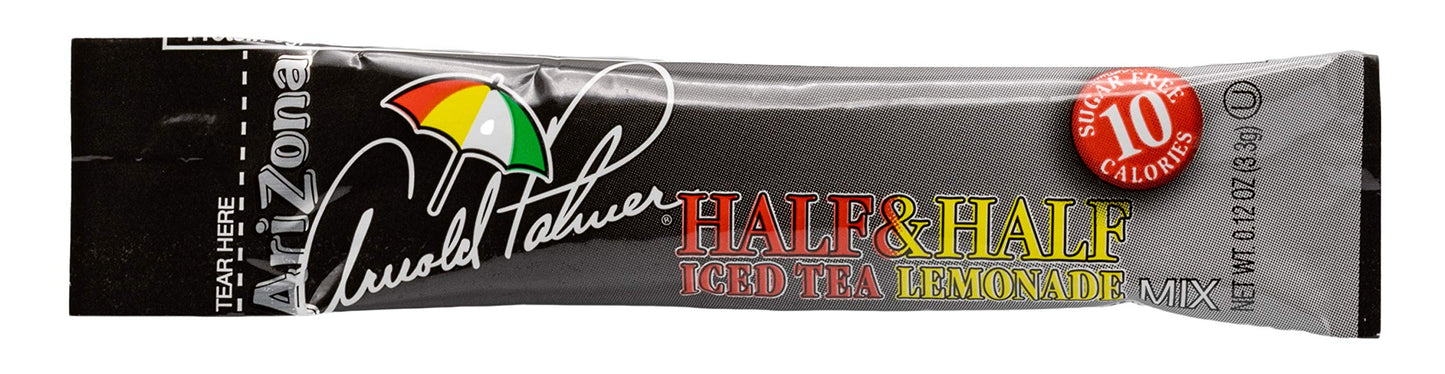 AriZona Arnold Palmer Half Lemonade & Iced Tea Stix, 10-Count Pack of 6, Low-Calorie Drink Powder - Just Add Water for Refreshing Beverage