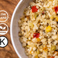 Kitchen & Love Hearts Of Palm Veggie Rice Stir Fry, Low Carb, Low Calories, Plant Based, Non Gmo, Gluten Free Rice Alternative,