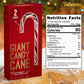 Giant Candy Cane Sticks 2 Pack Gift box - 10 Inch Individually Wrapped Christmas Candy Peppermint Flavor For Stocking Fillers, H