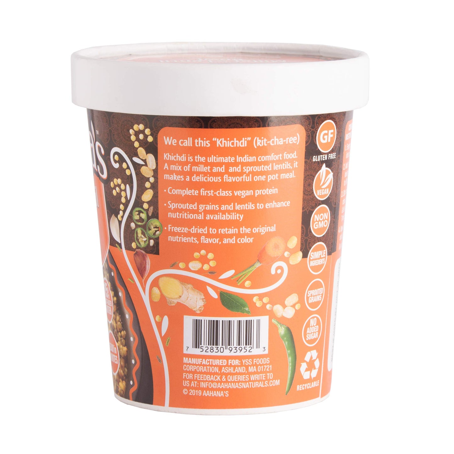 Aahanas Jaipur Millet & Lentil Bowl - Vegan, Gluten Free, Plant-Based, Ready to Eat - Pack of 8