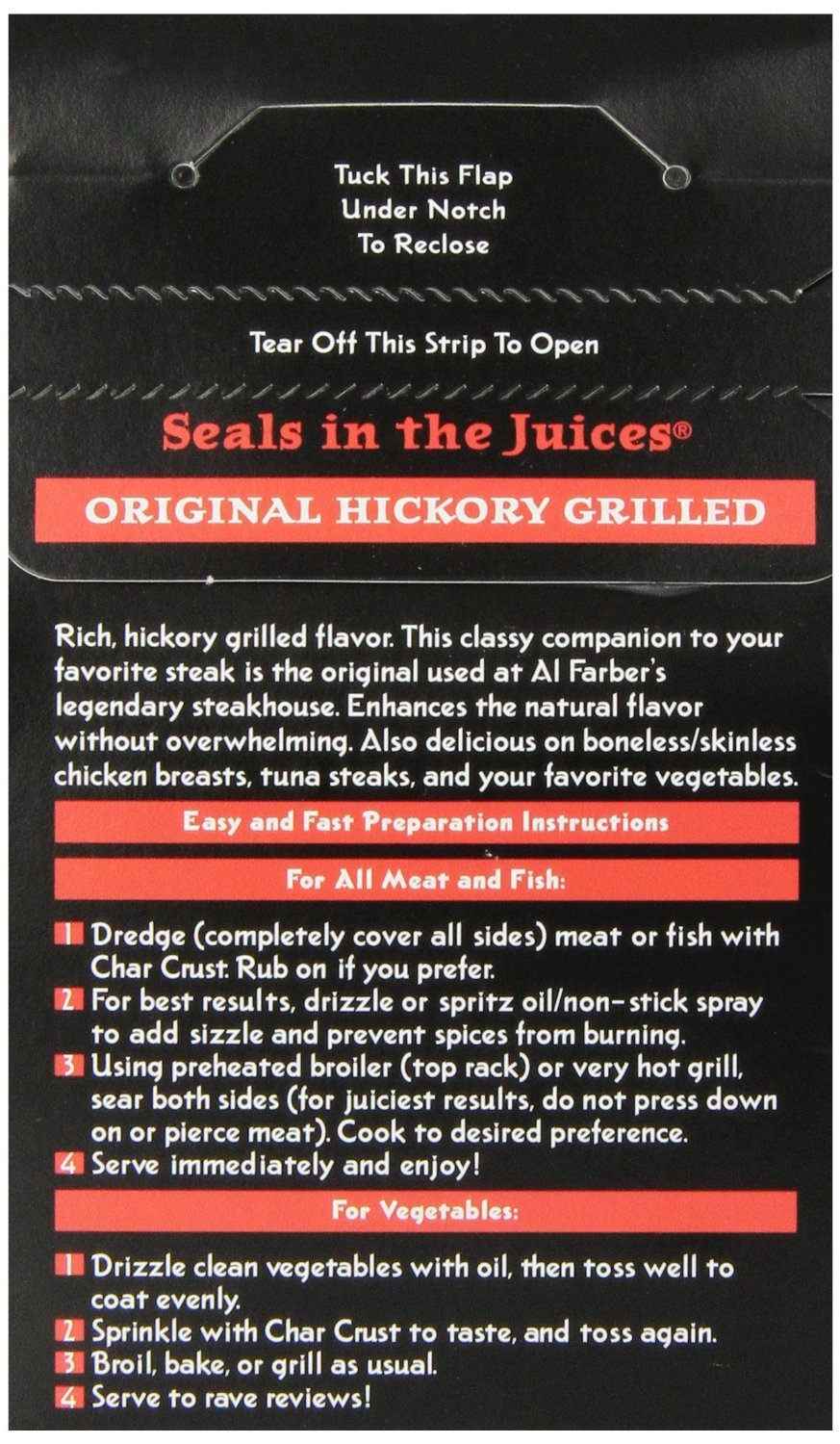 Char Crust Dry-Rub Seasoning - Kosher, Crc Parve (Original Hickory Grilled) (5 Pack)