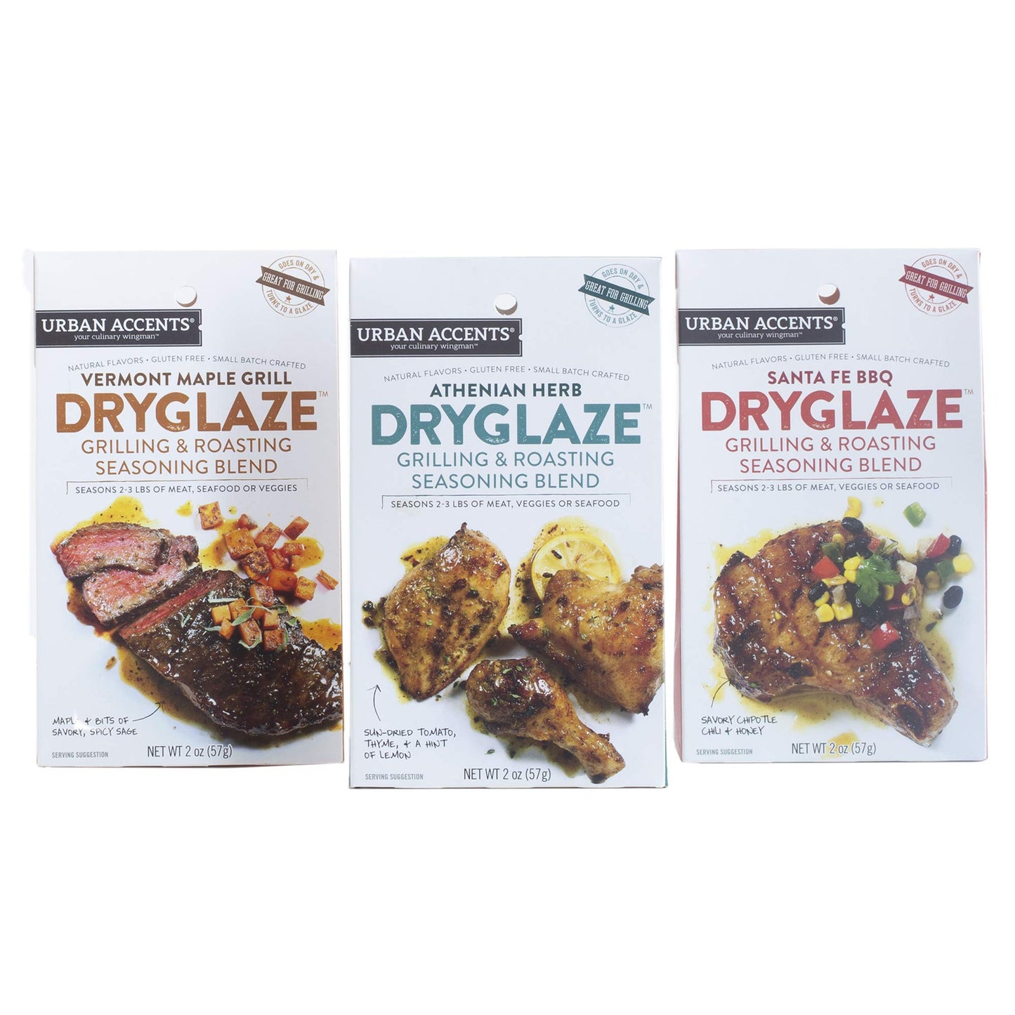 Urban Accents BBQ Grilling Spices Set - 5 Piece Dryglaze Rubs Gift Set, Model SUVELAM