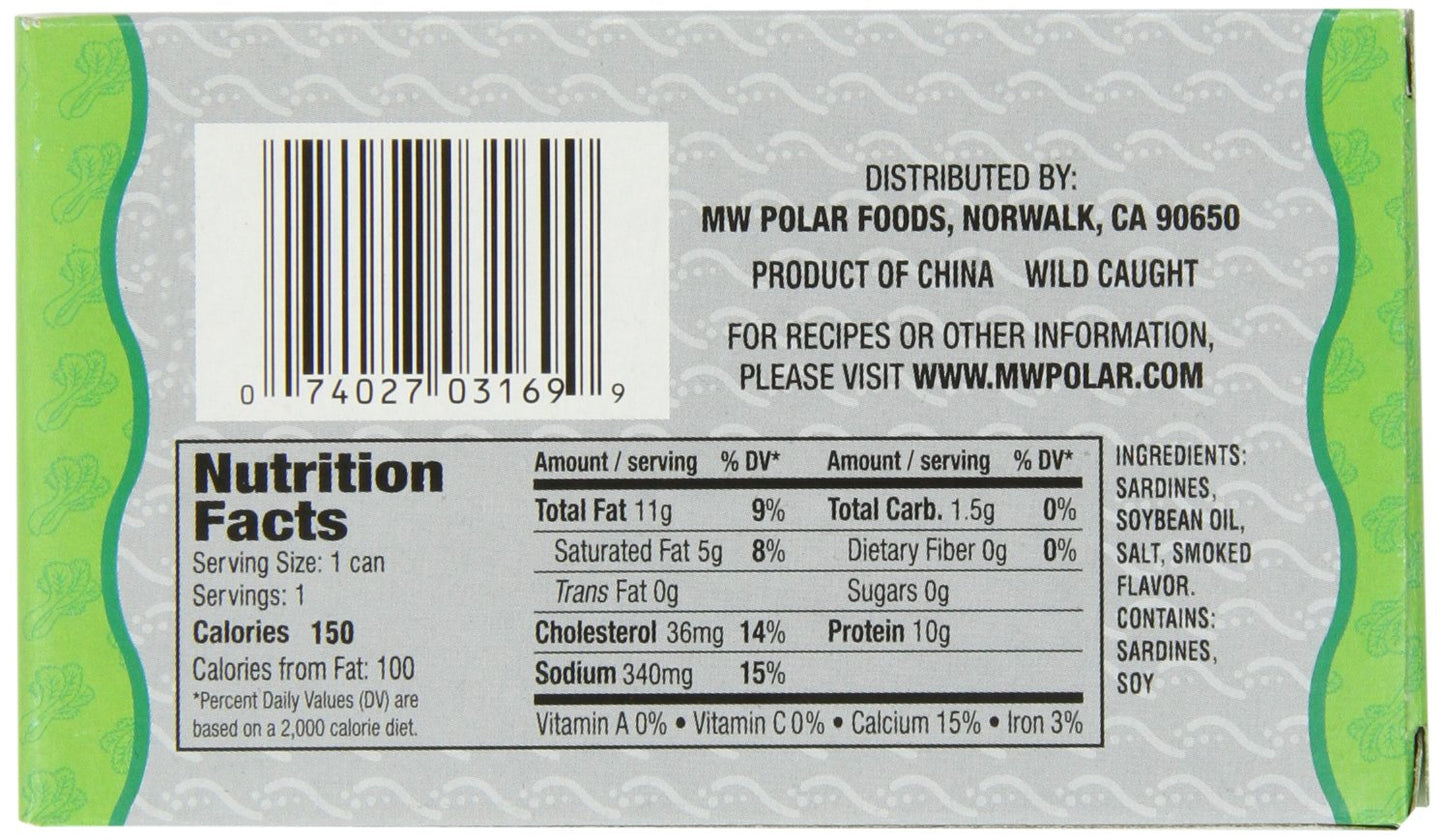 Mw Polar Sardines, In Oil, 3-Ounce (Pack Of 24)