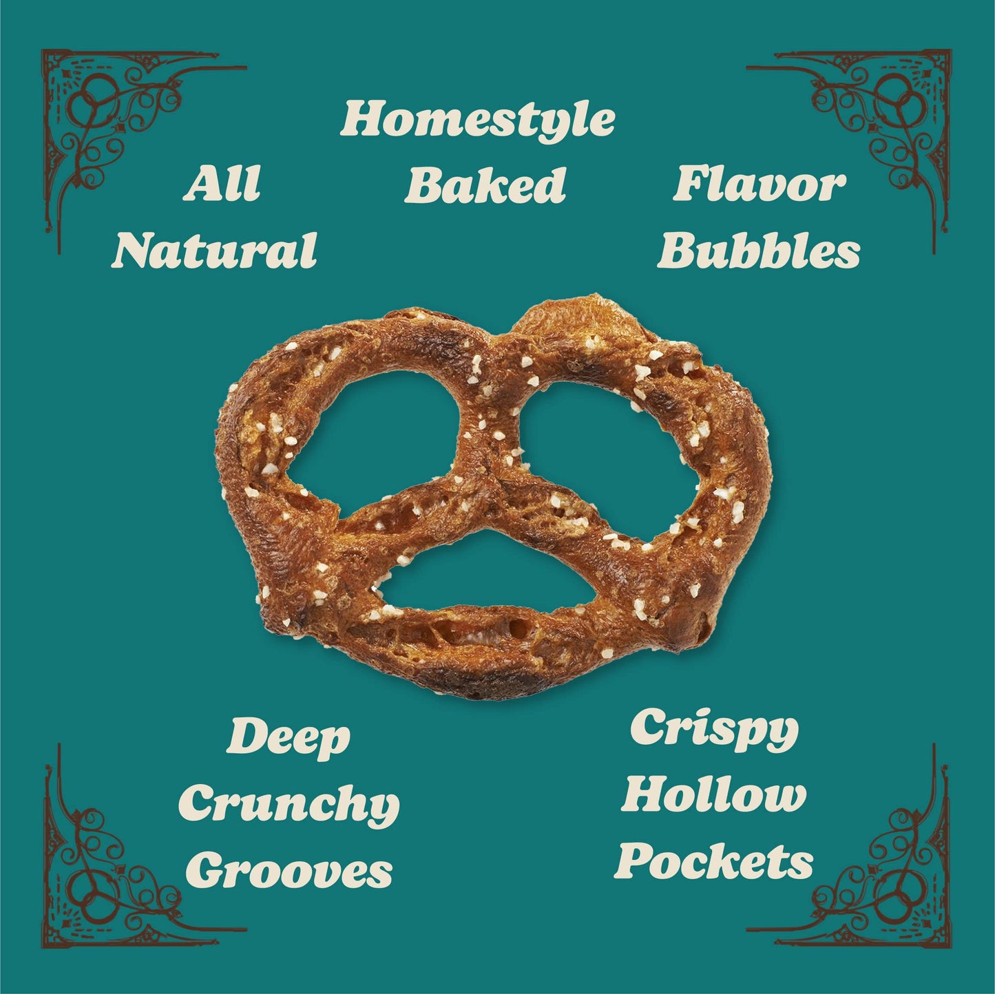 UNIQUE SNACKS Original Splits Pretzels, OU Kosher, Non-GMO, 16 Oz. Bags, Pack of 12, 1 Pound