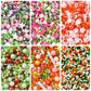 Easter Sprinkles For Cake Decorating, Cupcake, Cookies, Ice Cream Topper, 6 Packs Orange Sprinkles Green Sugar Pearls Candy, Six