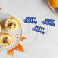Gyufise 24Pcs Cupcake Toppers - Glitter Birthday Decorations, Dark Blue Paper Picks for Happy Birthday Theme Party