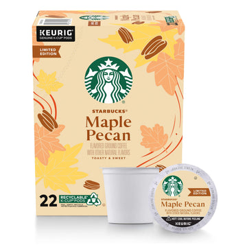 Starbucks Coffee K-Cup Pods, Maple Pecan, 22 Ct