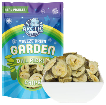 Arctic Farms Freeze Dried Kosher Dill Pickle Jumbo Chips (Large Bag) (Pack Of 3)