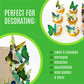 Sugar Robot Edible Butterflies - Large 3 Green Wafer Cake Toppers - Premium Crafted Decorations Made in the USA