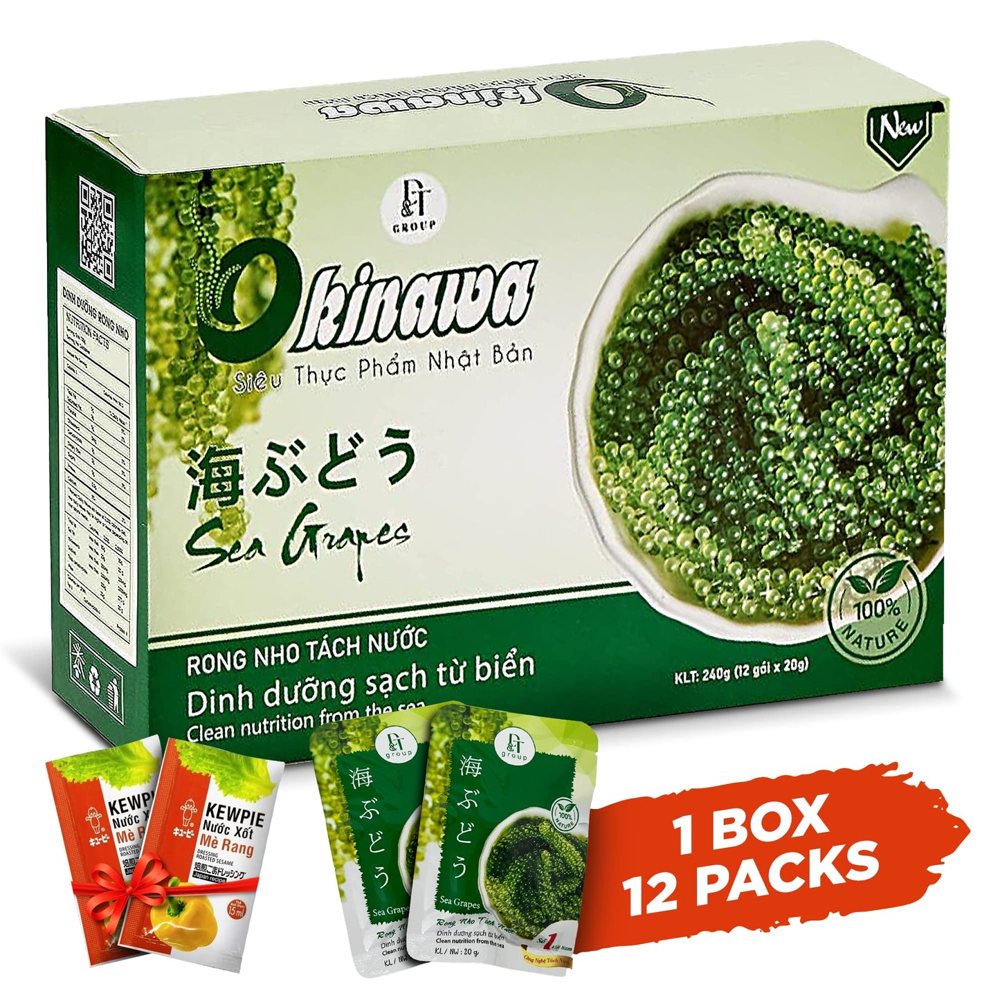 NAMISO Organic Sea G s Sea , Superfood, 240g (Pack of 12)