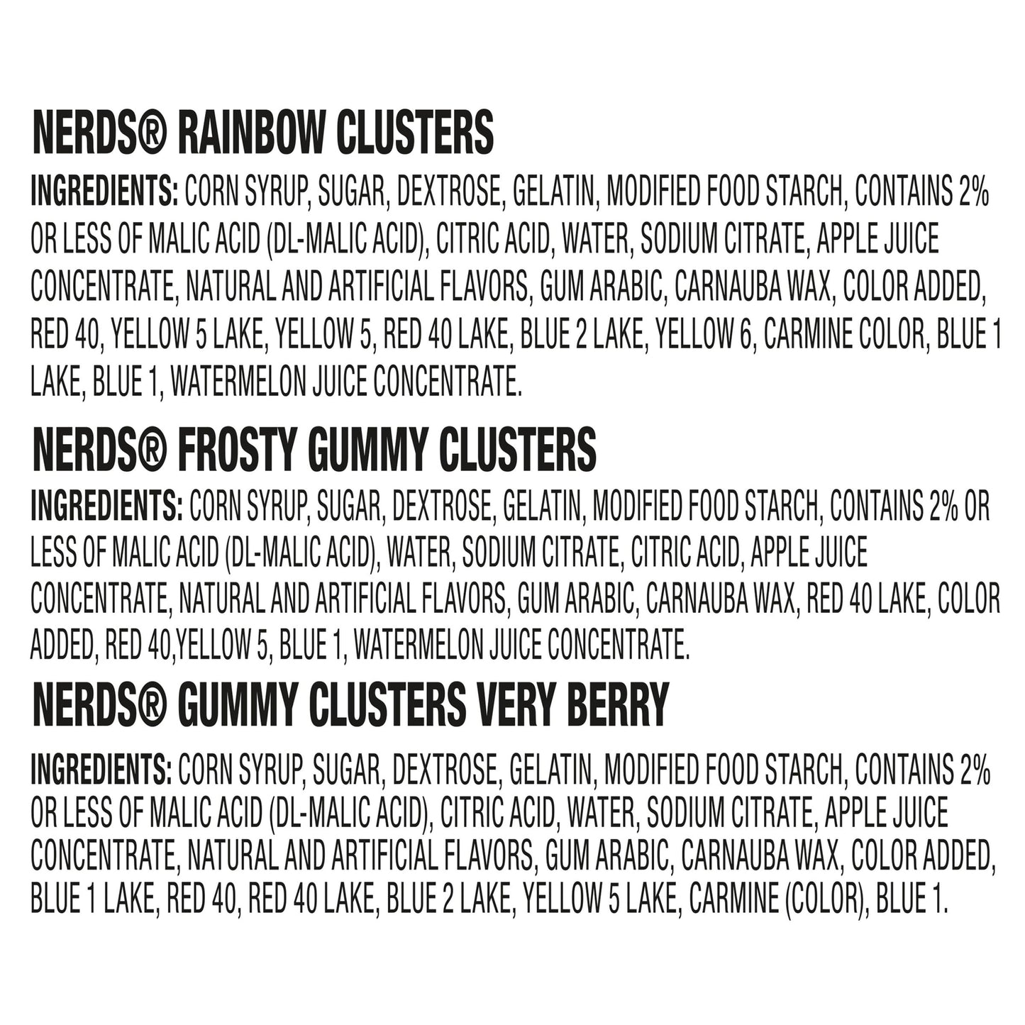 NERDS Gummy Clusters Holiday Assorted Treat Pack  14 oz  28 Count