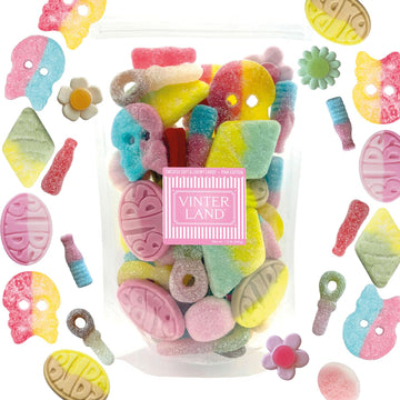 VINTERLAND - Bubs Swedish Candy Mix (1.2 Pounds) - Assorted Swedish Candy Bubs Godis - Big Bubs Rombs, Big Bubs Ovals & Big Swed