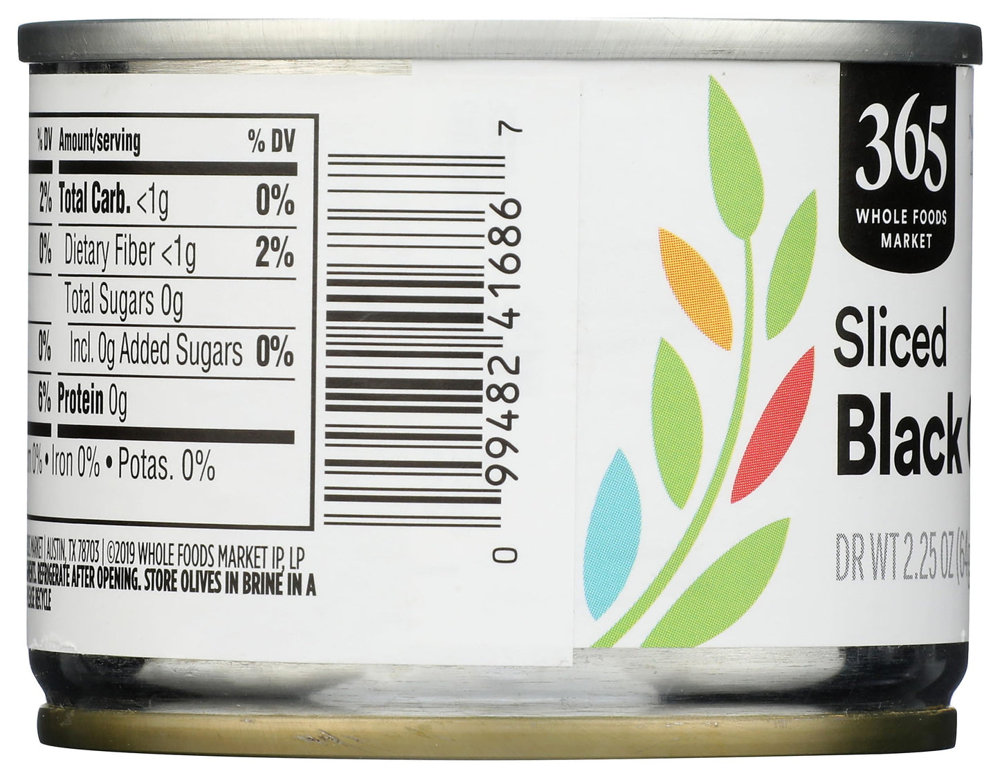 365 by Whole Foods Market, Ripe Sliced Olives, 2.25 Ounce