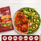 PLANTSTRONG Portobello Plant Based Burger Mix 6oz (4 Pack) - NON-GMO, Whole Grain, Plant Based, Vegan, Gluten Free, Oil Free, Sh