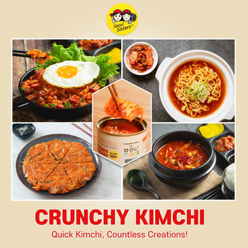 Seoul Sisters Korean Kimchi - Naturally Fermented, Msg-Free, Vegan, Non-Gmo, Corn Syrup-Free Canned Kimchi (6 Ea, Original Napa
