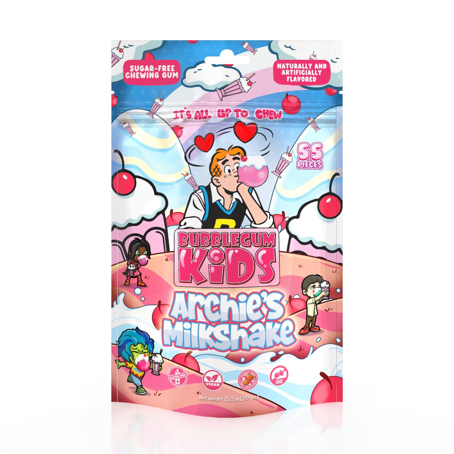 Bubblegum Kids Sugar Free Gum - For Kids and Adults - Vegan Friendly - Retro, Parent Approved Bubble Gum with Burst of Sweet Fla