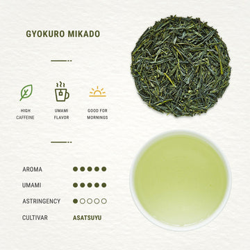 Senbird Organic Gyokuro, Japanese Shade Grown Green Tea - Mikado From Kyoto Japan - Imperial Loose Leaf Green Tea In Airtight Te