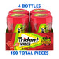 Trident Vibes SOUR PATCH KIDS Redberry Sugar Free Gum, 4-40 Piece Bottles (160 Total Pieces)