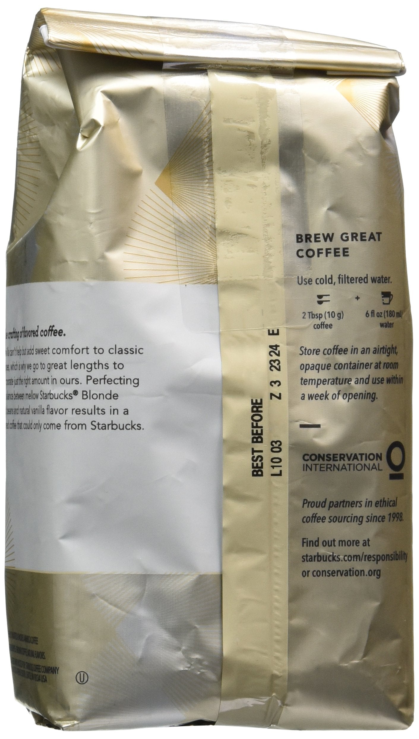 Starbucks Natural Fusions Vanilla Ground Coffee, 11 Ounce (Pack Of 2)
