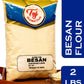 TAJ Besan Flour 2-Pounds | Chick Pea | Gram Flour | Finely Grounded