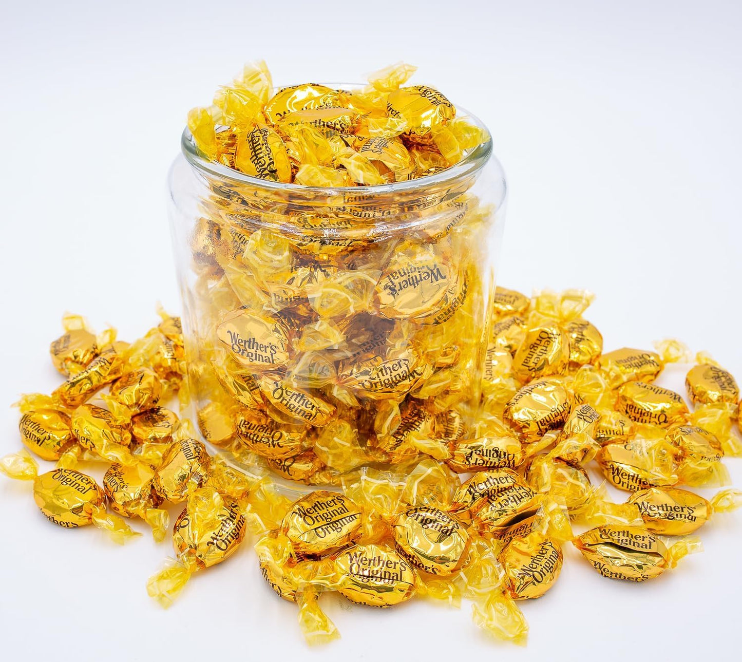 Werther Hard Caramel Candies - 1lb of Caramels- Delicious Classic Taste that Everyone Enjoys - Stock up with 1lbs of Candy - Perfect for Sharing