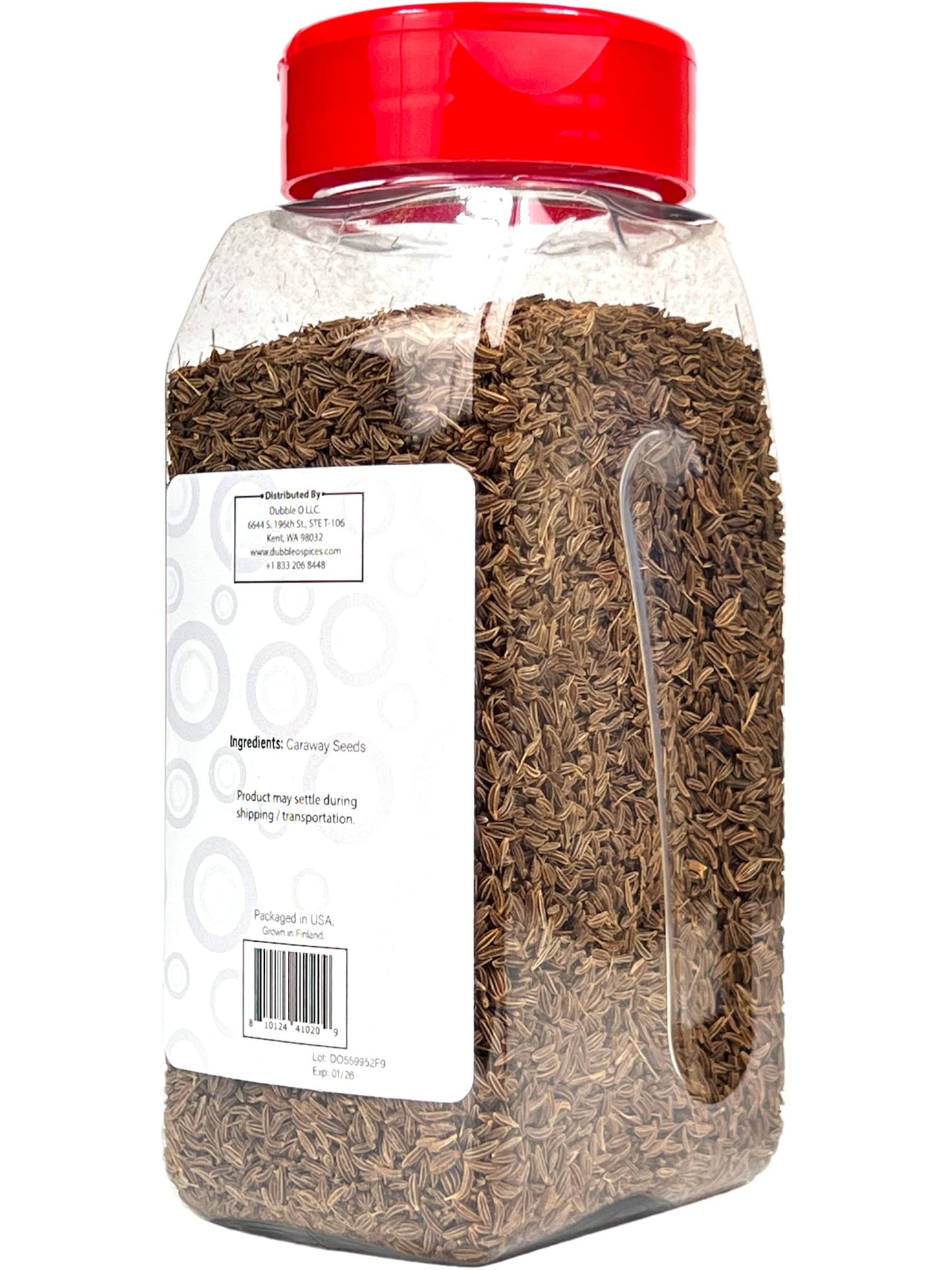 Caraway Seeds (Whole) - 8 Oz. - Non Gmo, Kosher, Halal, And Gluten Free - Dubble O Brand