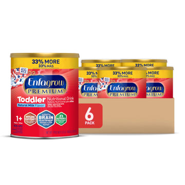 Enfagrow Premium Toddler Nutritional Drink, Made With Real Milk, Brain-Building Omega-3 Dha, Nutrients And Prebiotics For Growth