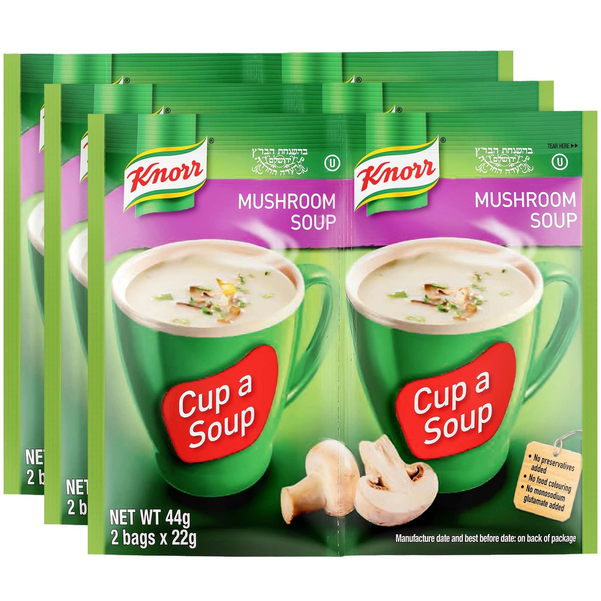 Knorr Mushroom Soup Mix, 1.55oz (6 Pouches Total), Delicious & Quick Preparation