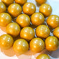 Gold Gumballs - 2 lbs of 1 Tutti Frutti Gumballs in Resealable Bag to Ensure Freshness. Perfect for Color Themed Parties or Cand