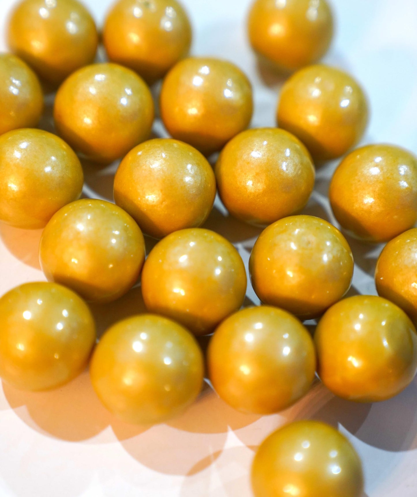 Gold Gumballs - 2 lbs of 1 Tutti Frutti Gumballs in Resealable Bag to Ensure Freshness. Perfect for Color Themed Parties or Cand