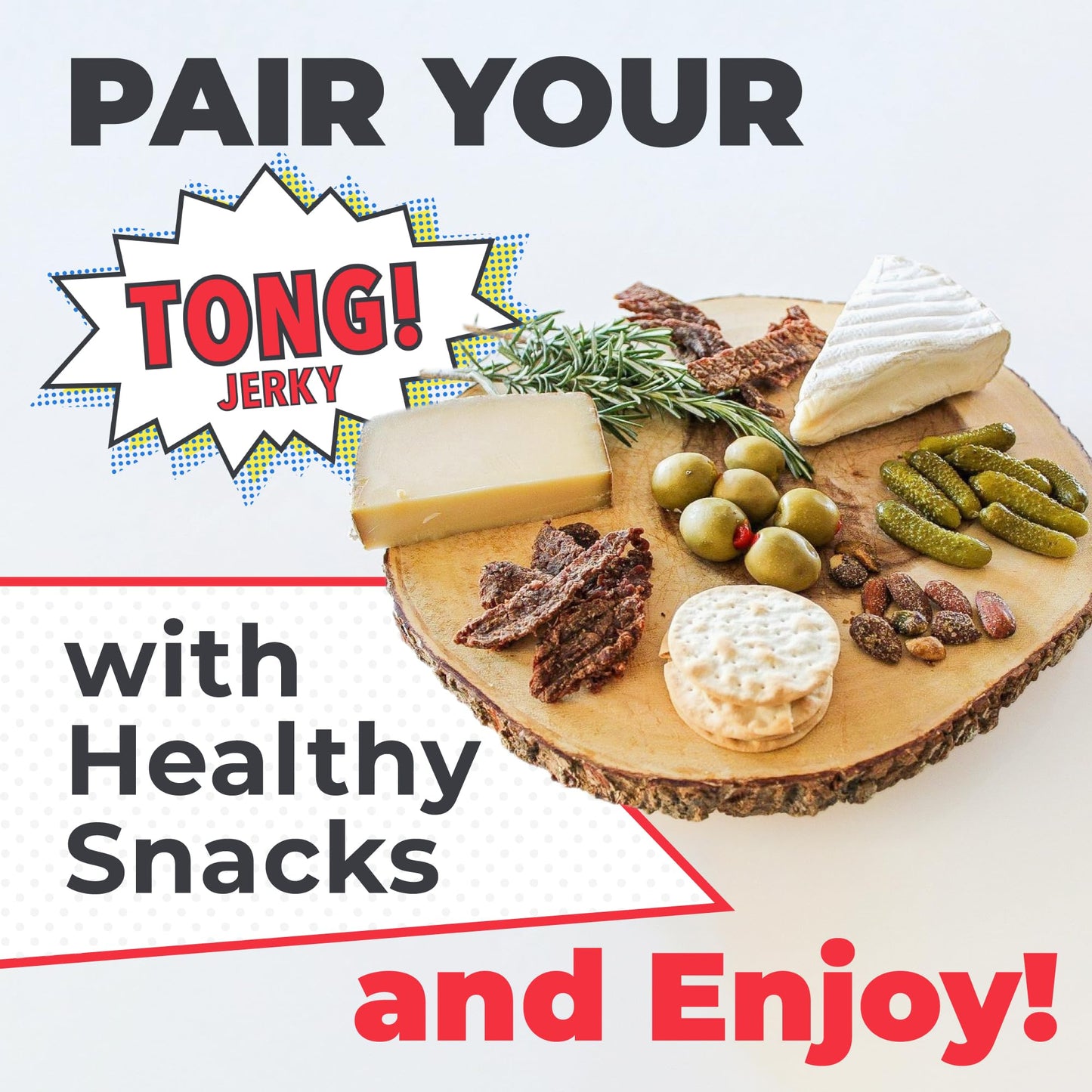 Tong Jerky Classic Flavor Beef Jerky Snacks 2.25 Oz (Pack Of 4) - Low-Sugar Jerky, Gluten-Free Beef Jerky, High Protein - People