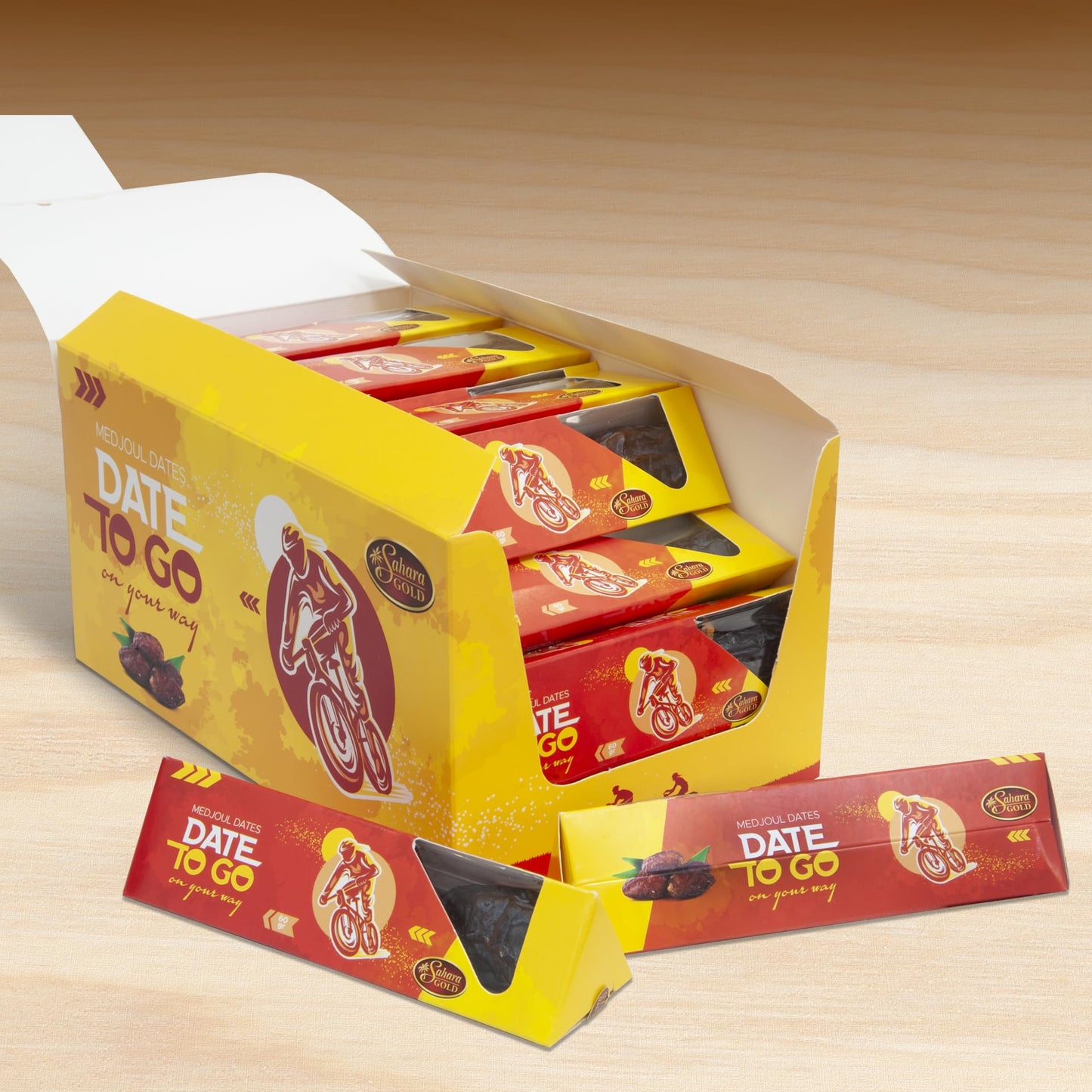 Sahara Gold Medjool Dates Snack Pack - Naturally Sweet & Chewy, Travel-Friendly For Cyclists & Hikers, Perfect For Gifting, 27 S