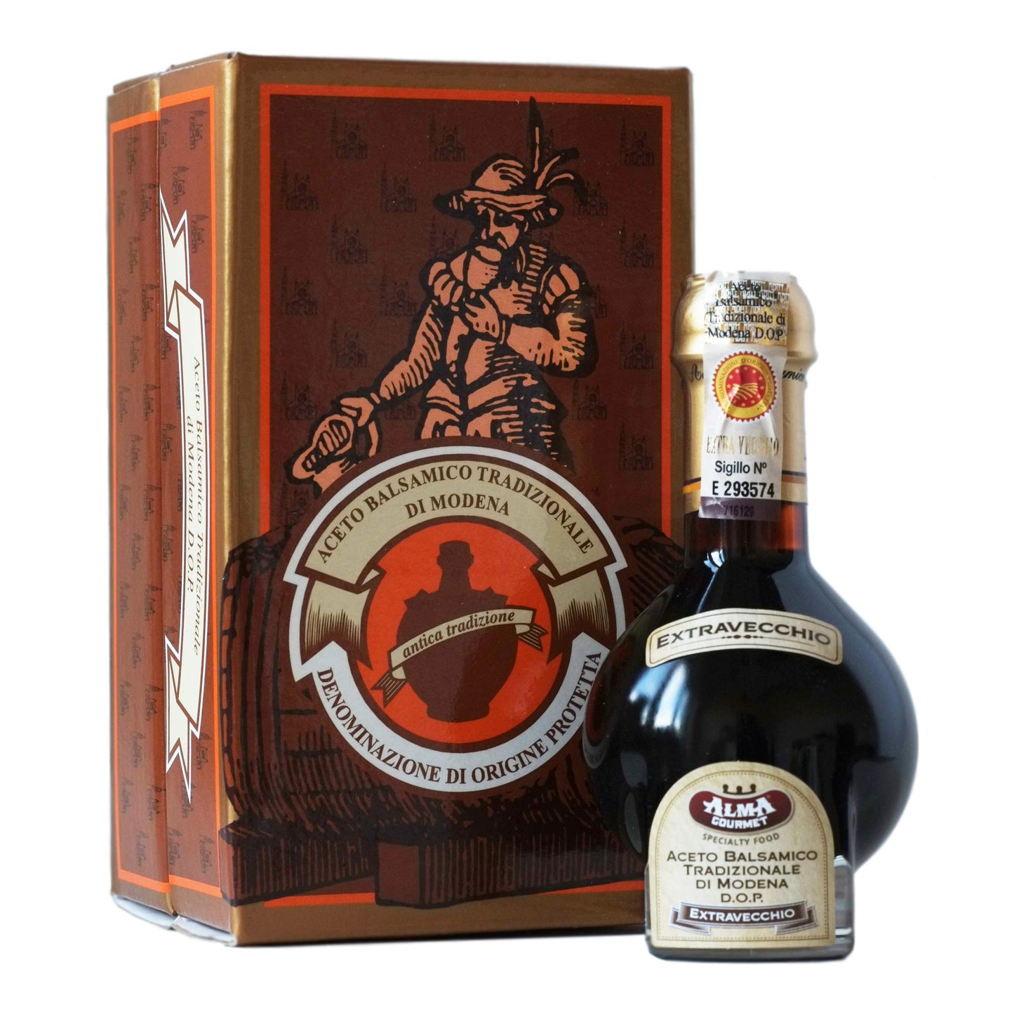Alma Gourmet Traditional Balsamic Vinegar of Modena D.O.P. | 3.4oz | Artisanal Aged Aceto Balsamico | Tic Doser Included