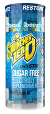Sqwincher Zero Qwik Stik, Sugar Free, Low Calorie, Low Sodium Electrolyte Replacement Powder Hydration Drink Mix, Mixed Berry, 0